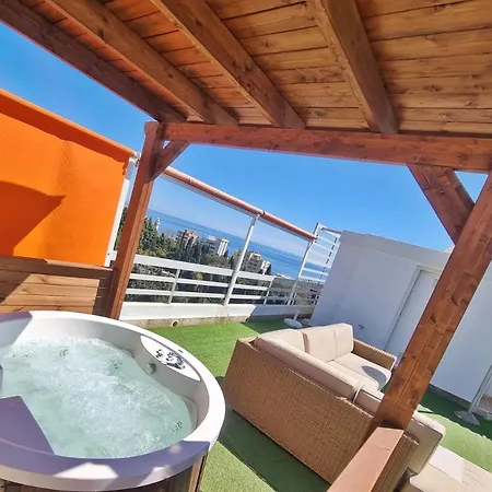 Penthouse With Private Pool, Hot Tub Jacuzzi With Sea Views And Chill-out Zone, Close To The Sea