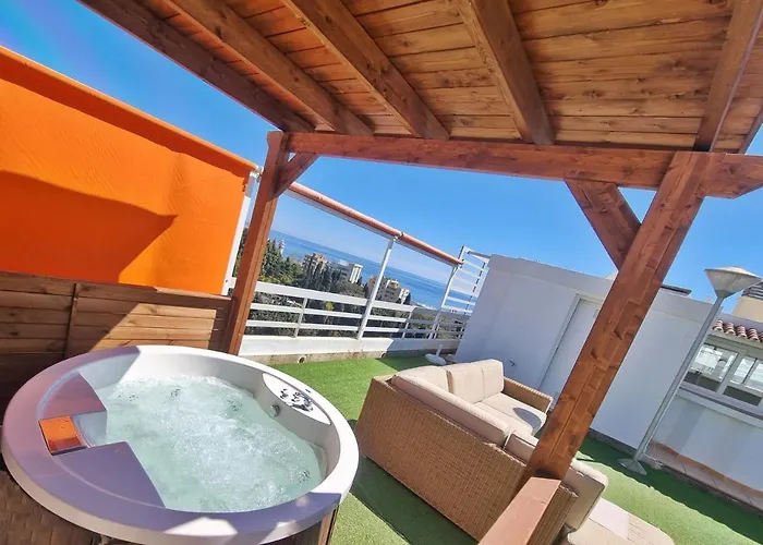 Penthouse With Private Pool, Hot Tub Jacuzzi With Sea Views And Chill-out Zone, Close To The Sea